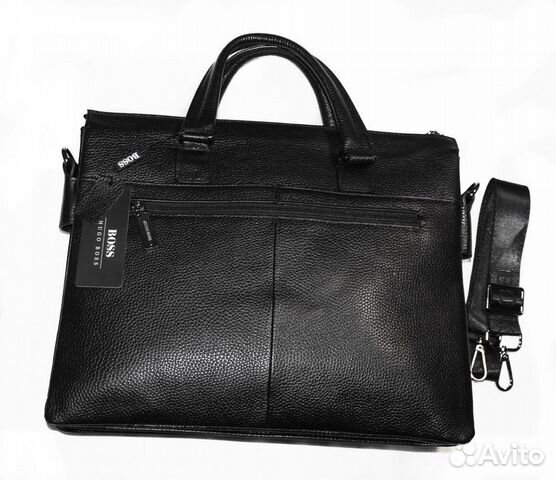 Мужская кожаная сумка H Boss black new А4 Мужская кожаная сумка H Boss black new А4