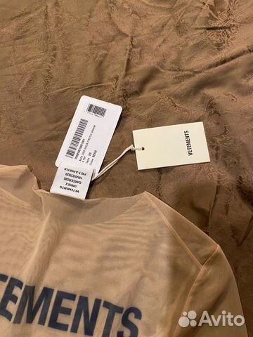Vetements топ стрейч из органзы xs Vetements топ стрейч из органзы xs