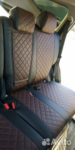 Авто чехлы Черный коричневый Ромб на все марки Авто чехлы Черный коричневый Ромб на все марки