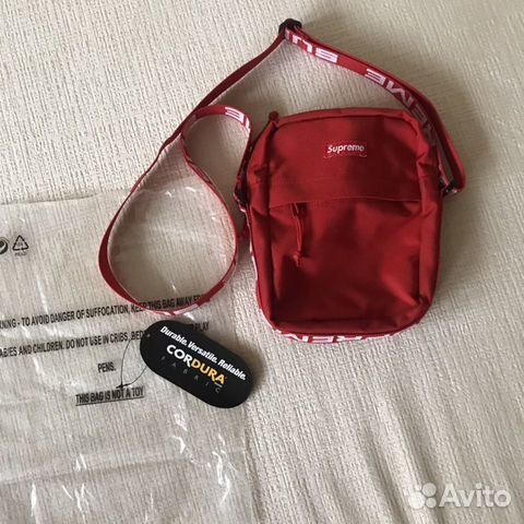 supreme shoulder bag ss18 red