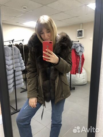 Парка с мехом песца Парка с мехом песца