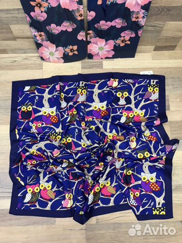 Новый женский шёлковый платок Gold Kashkha