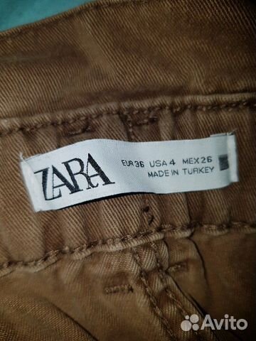 Брюки zara с завышенной талией