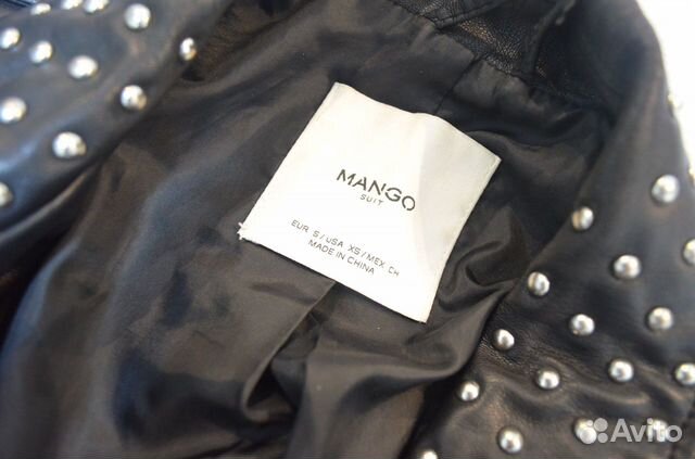 Кожаная куртка Mango 42-44(S)