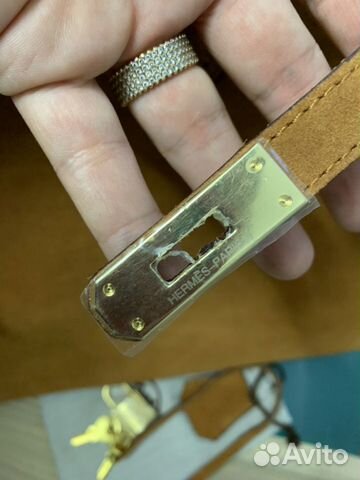 Сумка женская Hermes натуральная замша рыжая