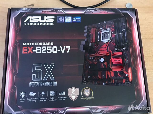 Materinskaya Plata Asus Ex B250 V7 Soket 1151 Obyavlenie Na Avito