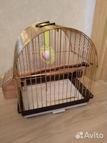Клетка для волнистого попугая со всеми причиндалам купить на Зозу.ру - фотография № 3