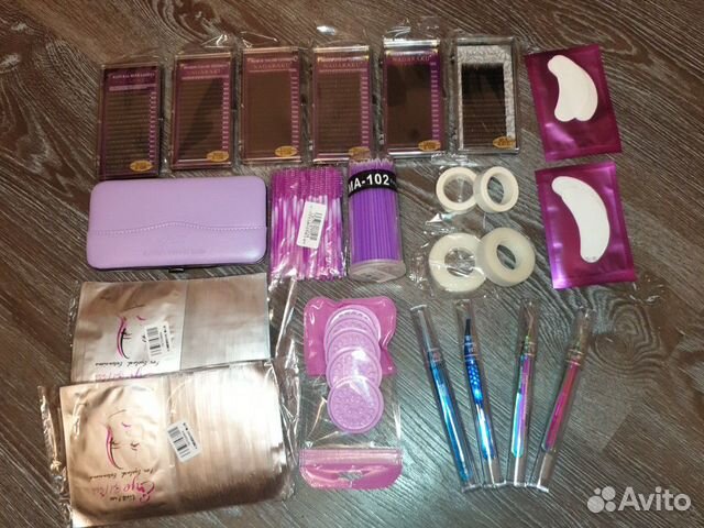 Набор для наращивания ресниц и рабочая тетрадь