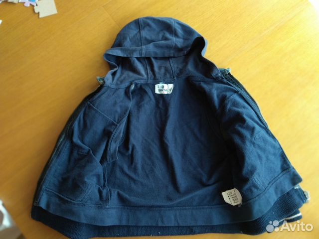 Джинсовка с подкладкой и капюшоном