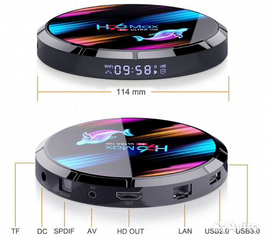 Мощный андроид тв бокс H96max X3 Amlogic S905x3