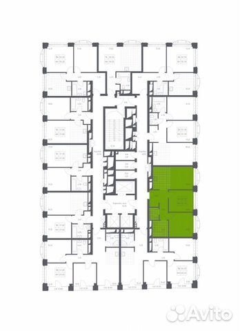 2-к квартира, 56.7 м², 8/24 эт.