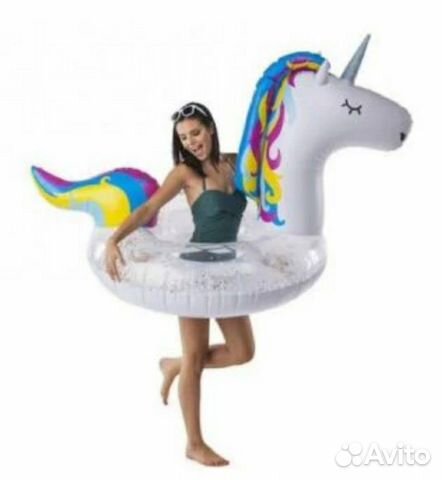 BigMouth Круг надувной Unicorn Glitter BigMouth Круг надувной Unicorn Glitter