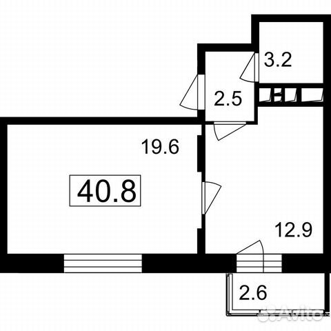 1-к квартира, 38.2 м², 7/7 эт.