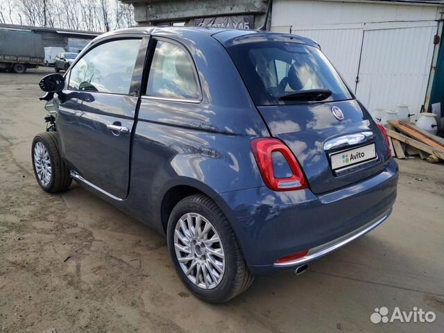 FIAT 500 1.4 AMT, 2019, битый, 900 км FIAT 500 1.4 AMT, 2019, битый, 900 км