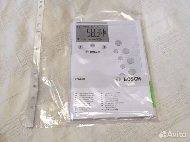 Весы напольные электронные Bosch