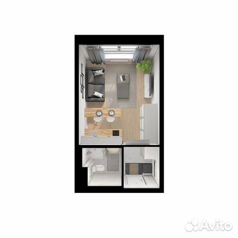 Студия, 19.8 м², 20/22 эт.