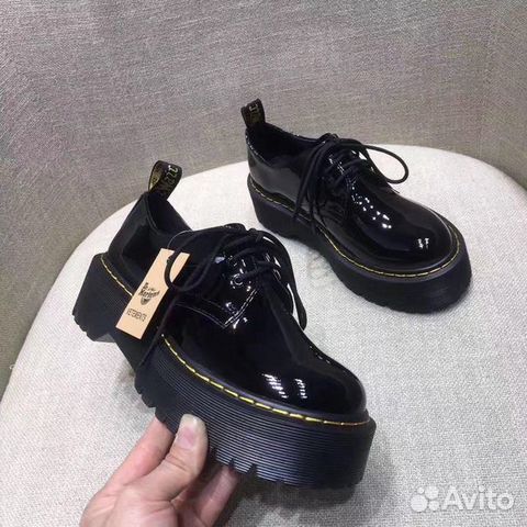 Ботинки Dr martens 1461 белые с черной подошвой Ботинки Dr martens 1461 белые с черной подошвой