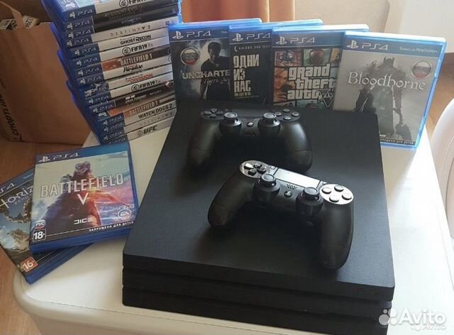 Sony PS4 pro + доставка+игры