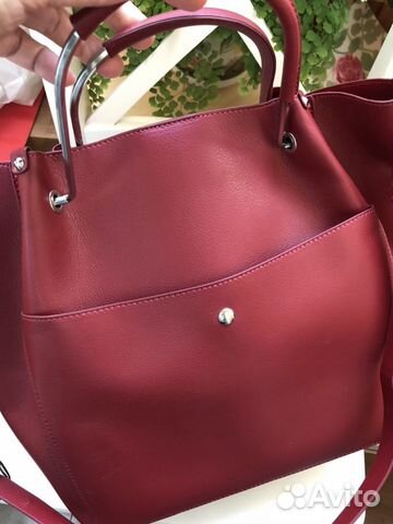 Сумка Zara новая,цвет красно-бордовый