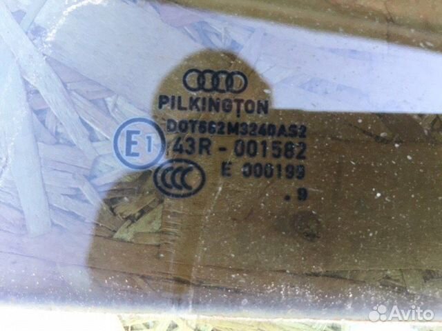 Стекло двери заднее левое Audi A4 2.0 tfsi
