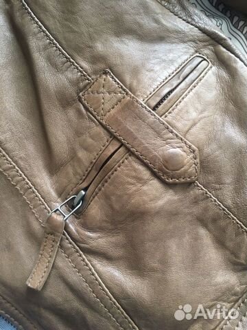 Куртка кожаная massimo dutti