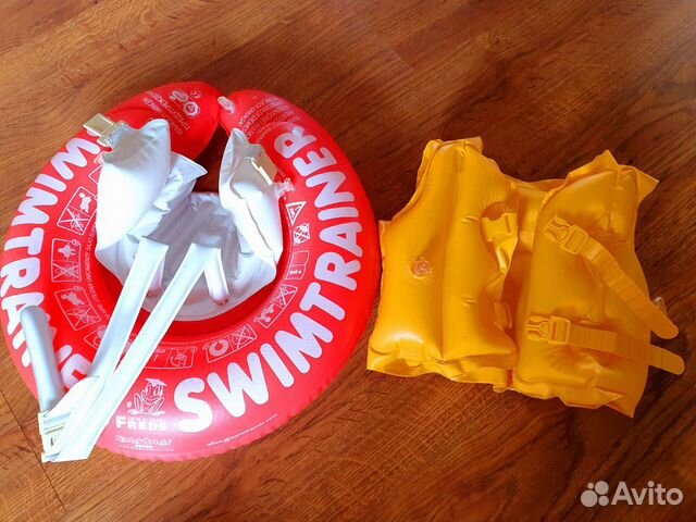 Круг для плавания Swimtrainer красный и жилет Круг для плавания Swimtrainer красный и жилет