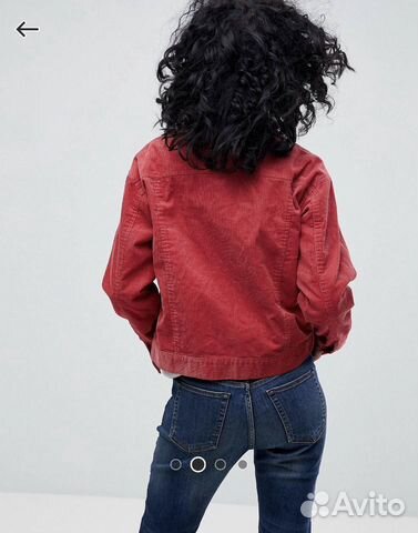 Красная вельветовая куртка ASOS Denim Красная вельветовая куртка ASOS Denim