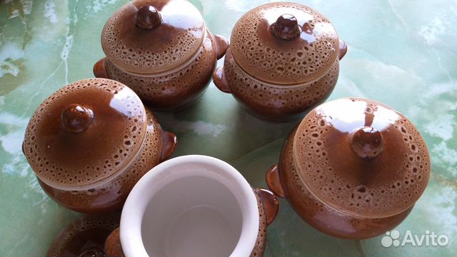 Горшочки для запекания керамика 8 шт