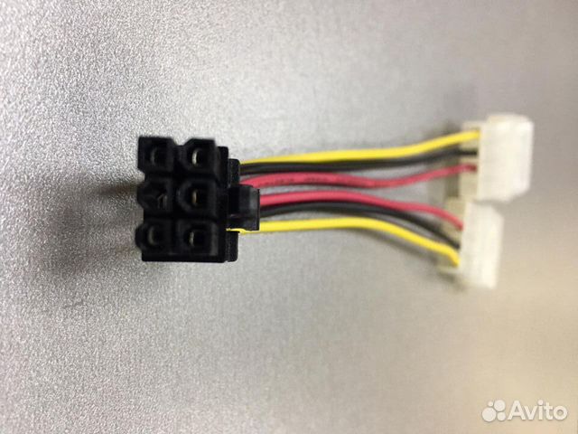 Переходник для питания видеокарт 2 Molex - 6pin