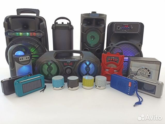 Колонка с радио блютус беспроводная