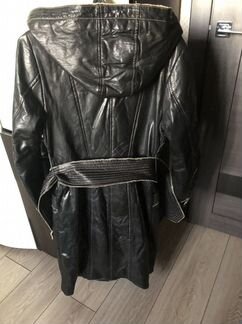 Кожаное пальто