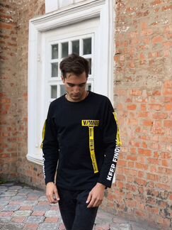 Свитшот - yuan / Кастом / Чёрный / дизайнерский