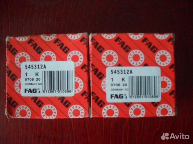 Подшипник ступицы fag 545312A