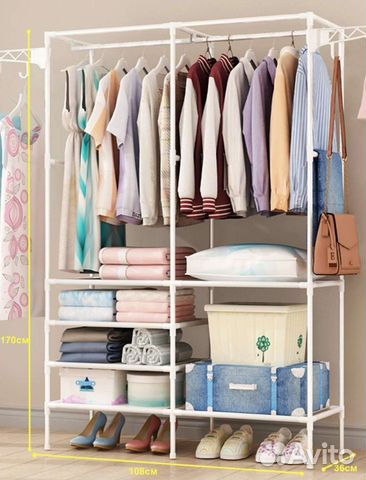 Вешалка напольная Белая