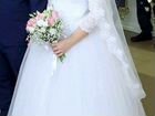 Свадебное платье 42-46 с фатой, диадемой, комплект