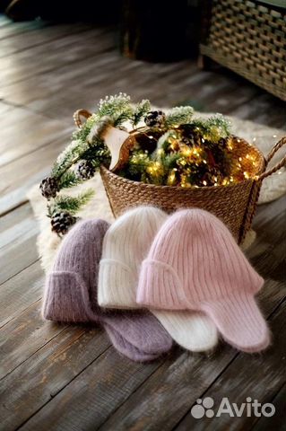 Шапка ушанка из Ангоры