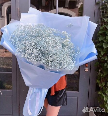 Букет гигант из гипсофилы, доставка гипсофилы