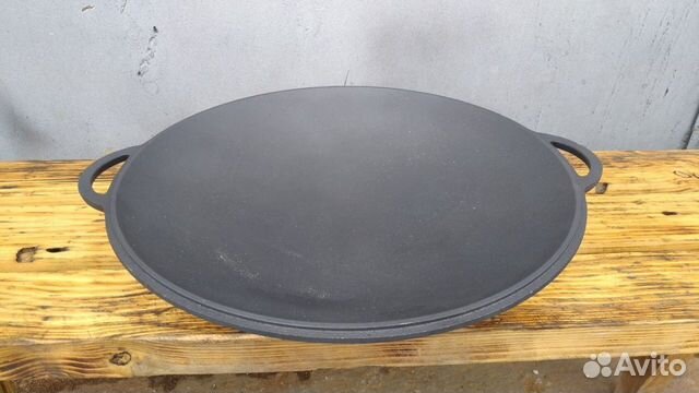 Чугунный садж Крышка - сковорода 400 мм. нпп Ситон