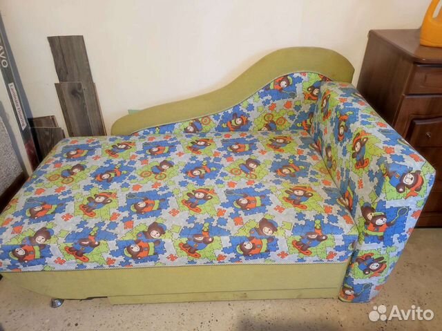 Детский диван малютка с коробом для хранения бу