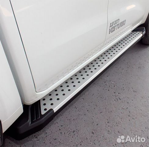 Пороги с крепежом Mitsubishi L200 Митсубиси л200