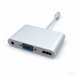 Адаптер переходник Type C (USB3.1) на hdmi-VGA+3.5