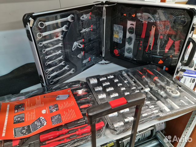 Набор инструментов, ключей, головок 187 шт. Кейс