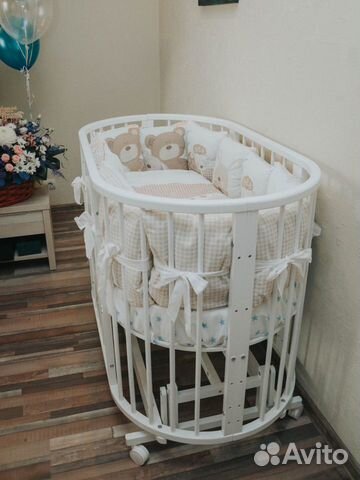 Бортики и комплект постельного в детскую кроватку