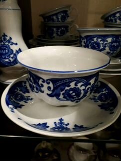 Сервиз чайный Гжель на 6 персон. 26 предметов. В о