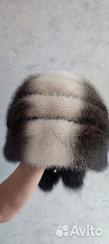 Шапка зимняя норковая женская