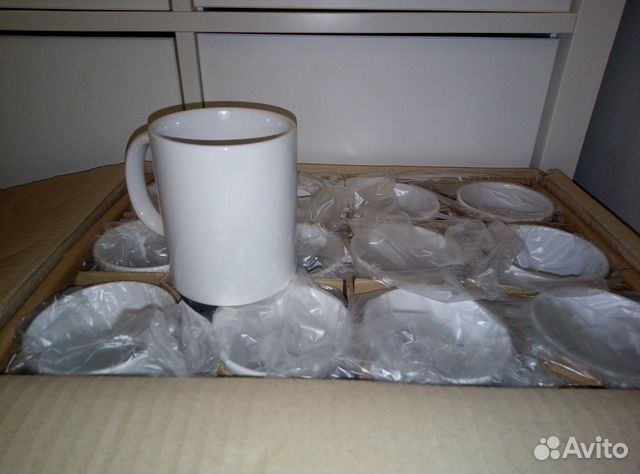 Кружки для сублимации белые Orca red