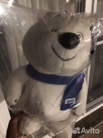Плюшевый медведь сочи 2014 40см
