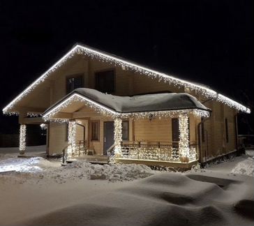 Гирлянда уличная бахрома 12м новая