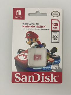 Карта памяти MicroSD SanDisk 128GB for Nintendo Sw
