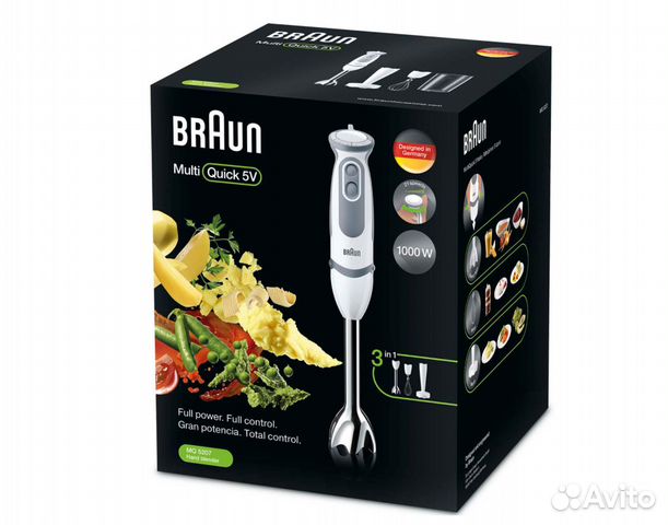 Погружной блендер Braun 4191-MQ5207WH (новый)